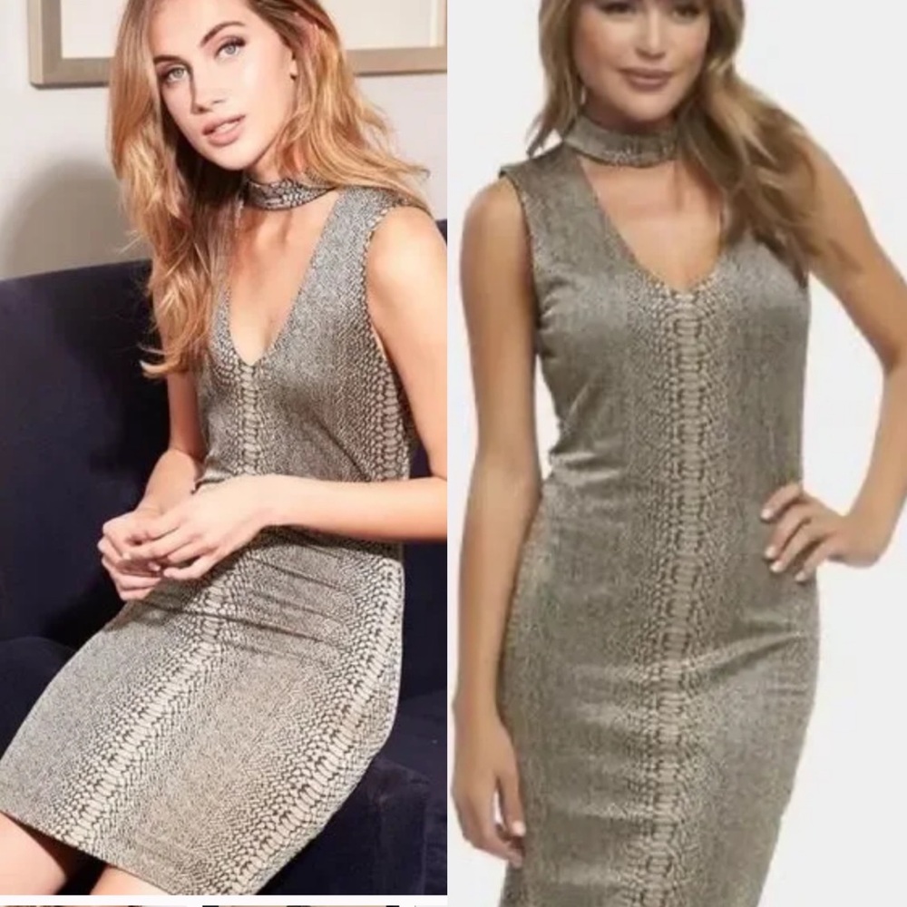 TART Collections Snake Python Print Davon Bodycon Dress